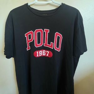 Mens Polo By Ralph Lauren Custom Fit Tee Red Logo